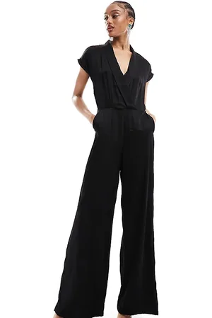VERO MODA High neck short sleeve jumpsuit in