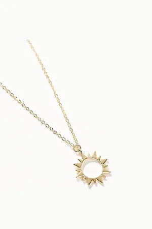 Pieces® Celestial sun necklace in