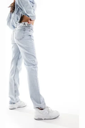 Calvin Klein Low rise straight jean in light wash