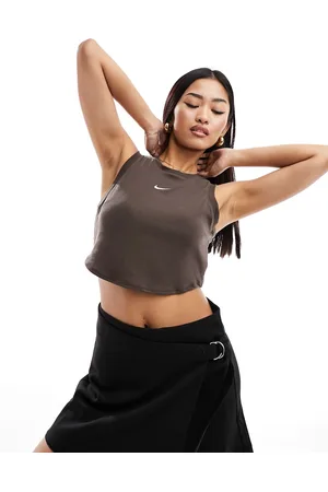 Nike Essential ribbed cropped tank top in baroque
