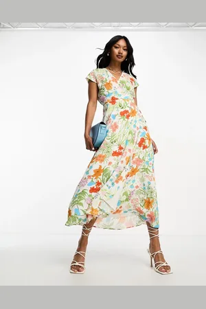 & OTHER STORIES & wrap maxi dress in floral print