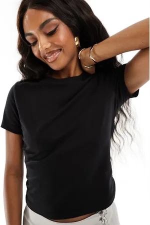 NA-KD X Chloe Monchamp cropped t-shirt in