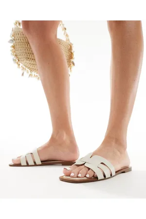 Pull&Bear Braided sandal in cream