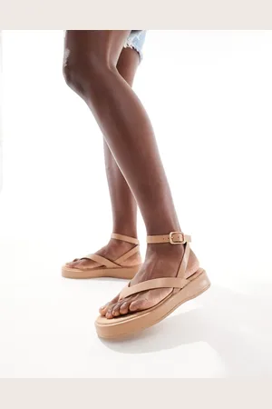 MANGO Thong sandal in tan