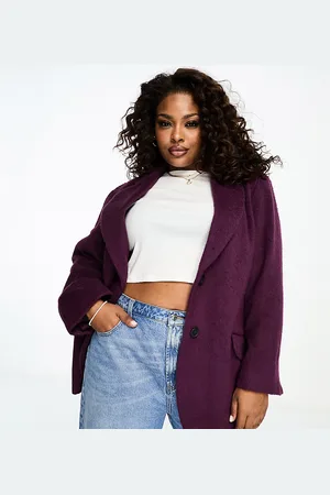 COLLUSION Plus oversized textured blazer in purple