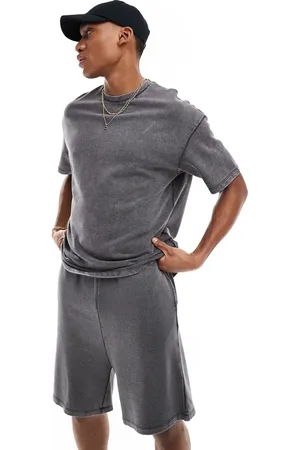 ADPT. Oversized sweat t-shirt co-ord in washed