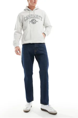 JACK & JONES Chris straight jean in dark rinse wash