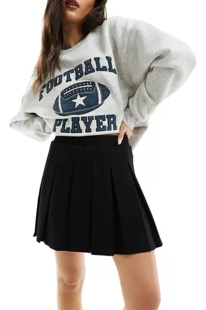 ASOS Ponte pleated mini skirt in