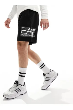 EA7 Armani large side logo sweats shorts in
