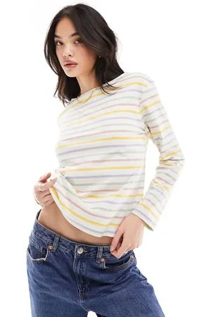& OTHER STORIES & long sleeve top in colour stripes