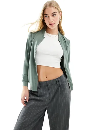 VERO MODA Lightweight zip front bomber jacket in
