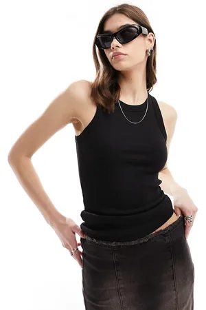 Weekday Rib fitted tank top in
