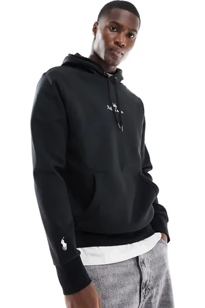 Ralph Lauren Central logo double knit hoodie in