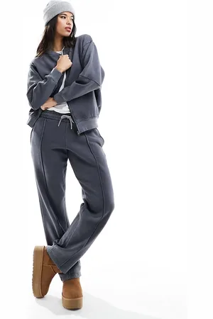 Missyempire Seam detail straight leg joggers co-ord in charcoal
