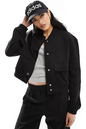 MANGO Cropped co-ord bomber jacket in