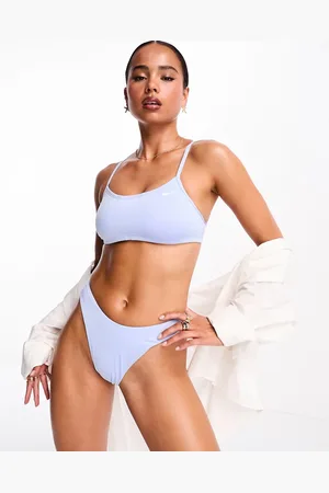 Nike Essentials racerback bikini top in light