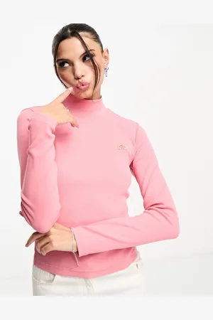Dickies Marysville ribbed high neck long sleeve t-shirt in purple