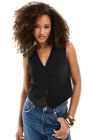 New Look Linen look waistcoat in