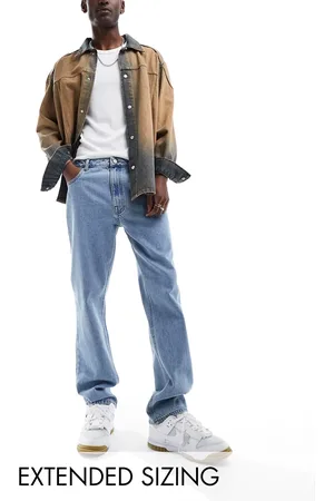 ASOS Straight leg jeans in light stone wash