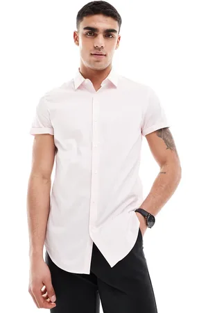 ASOS Stretch slim fit work shirt in light