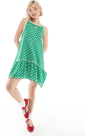 COLLUSION Flower lace tent dress in