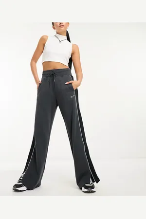 Nike Streetwear oversized fleece wide leg jogger in dark