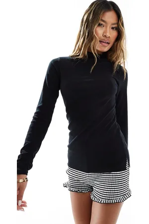 River Island Brushed high neck long sleeve top in