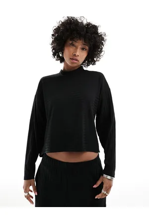 ONLY Mock neck ribbed lounge top co-ord in