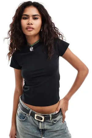 Noisy May Regular fit cap sleeve t-shirt in