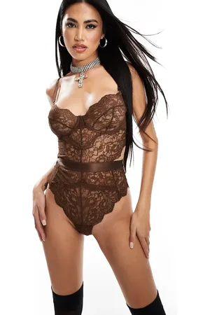 Ann Summers Hold Me Tight bodysuit in chocolate