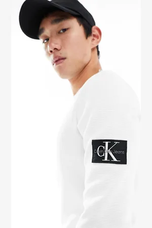 Calvin Klein Waffle longsleeve t-shirt in