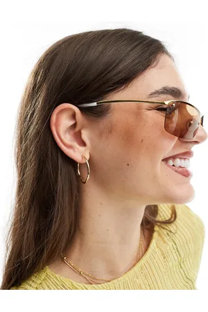 Aire Vega metal rectangle sunglasses in