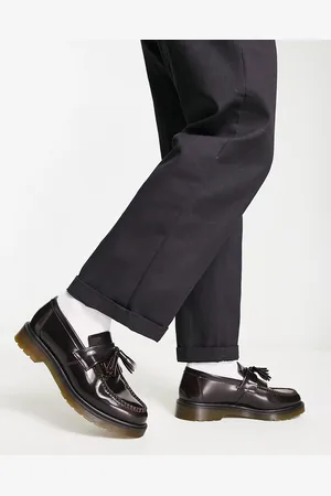 Dr. Martens Adrian Tassel Loafers in Cherry Arcadia
