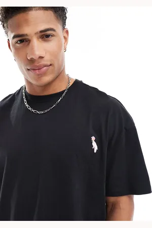 Threadbare Oversized cockatoo embroidery t-shirt in