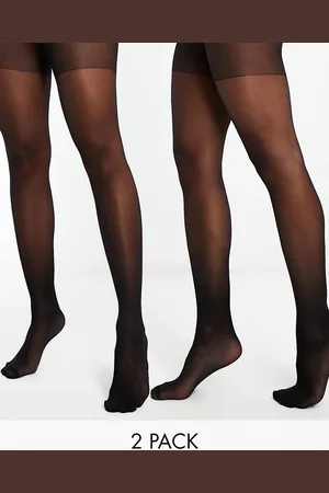ASOS 2 Pack 15 denier tights in
