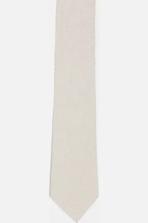 ASOS Textured tie in stone