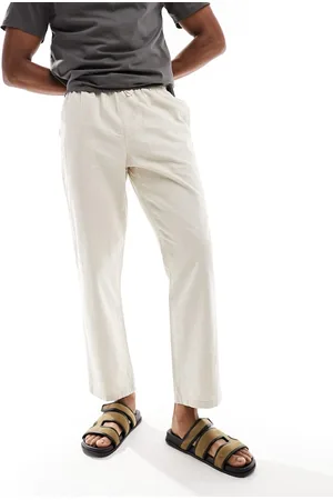 Rhythm Classic linen beach jam trousers in bone