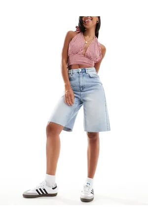 Miss Selfridge Denim jort in light wash