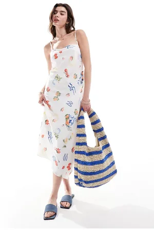 Abercrombie & Fitch Maxi dress in with picnic print in