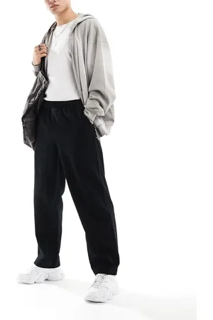 Fred Perry Twill drawstring straight leg trousers in