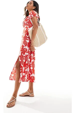 New Look Pineapple midi dress