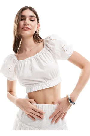 Style Cheat Broderie smock top in co-ord