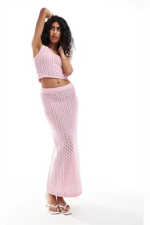 The Frolic Kristen maxi beach skirt co-ord in pastel