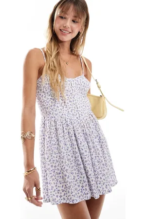 Brave Soul Ditsy print corset playsuit
