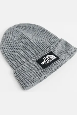 The North Face Logo patch cuffed beanie in