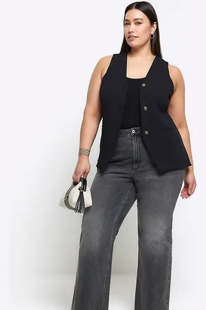 River Island Washed relaxed straight leg jeans in