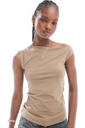 Weekday Annie boat neck tank top in exclusive to ASOS