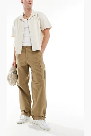 JACK & JONES Bill Barkley wide fit cargo trouser in beige