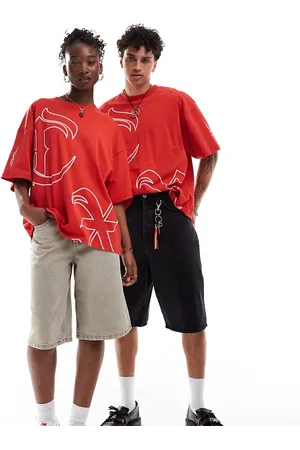 COLLUSION Unisex skater fit t-shirt with print