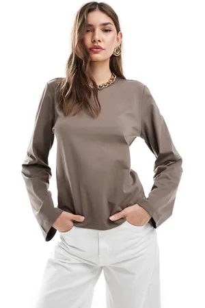 & OTHER STORIES & long sleeve top in mole